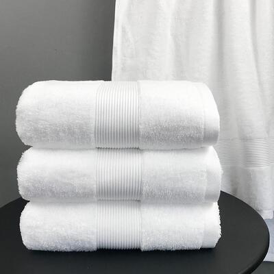 Luxury Hotel White Bath Towel Set Large Thick Towels纯棉毛巾