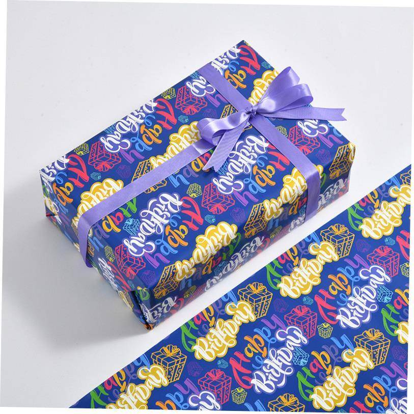 Gift wrapping paper Birthday gift paper Christmas wrap paper
