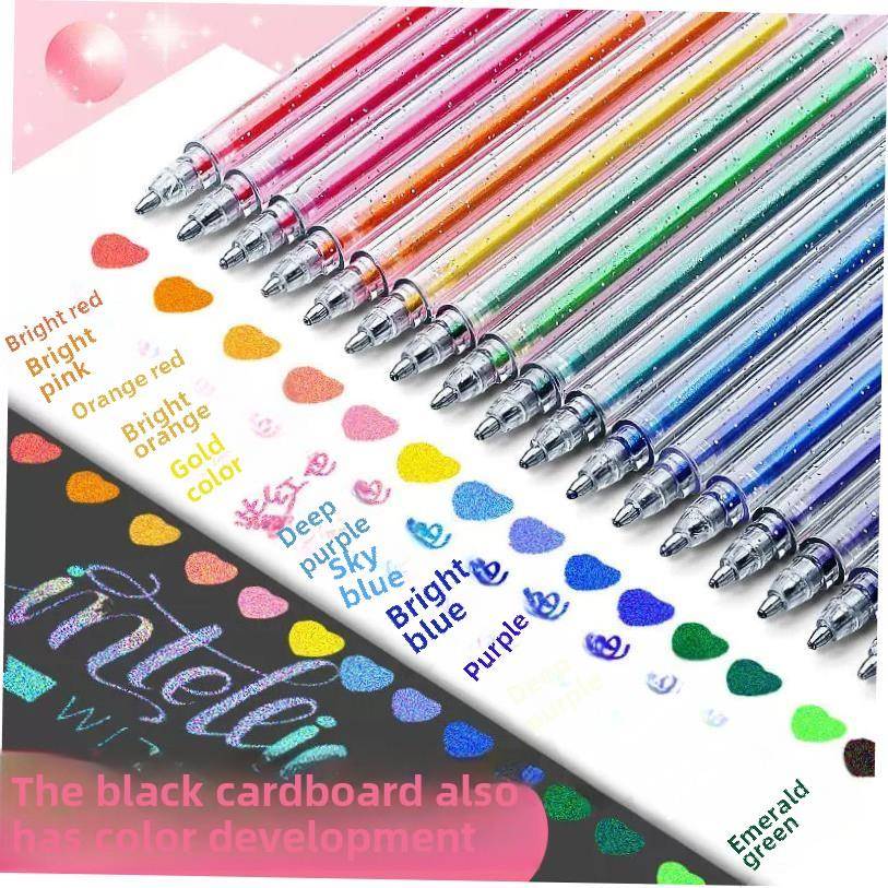 Glitter gel pen color gel pens shiny fairy fantasy