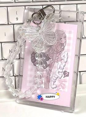 Cute Crystal Butterfly Photocard Holder Kpop 3 inch Photo Di
