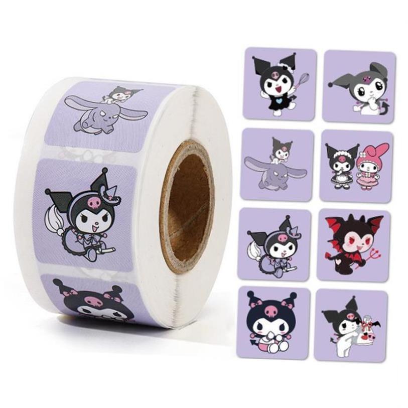 sanrio stickers roll kuromi cinnamoroll sticker boy girl贴纸
