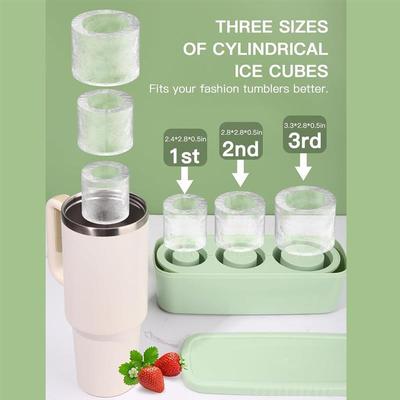 ce Cube Tray for Tumbler Slcone Hollow Cylnder ce Mold