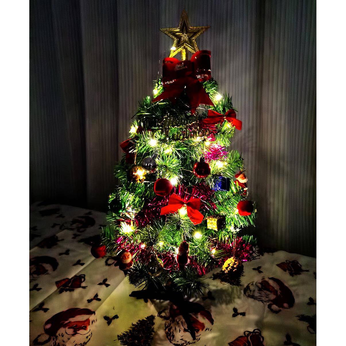 60cm Christmas tree with decorations package merry christmas