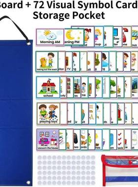 Chldren Vsual Schedule Calendar Chart Autsm Learnng Mate