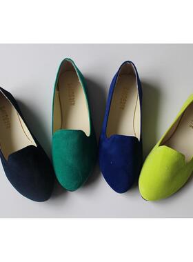 女平底单鞋大码women princess shoes ladies flat shoes size42