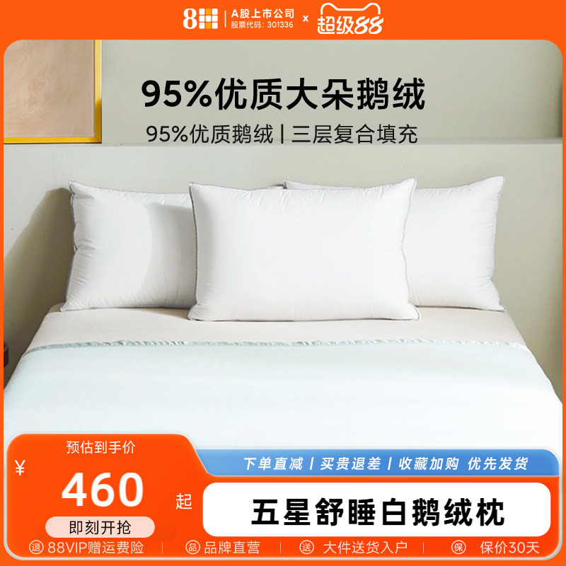 8H抗菌五星级单人羽绒枕图片