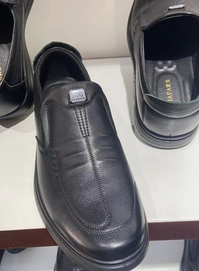 夏秋男鞋2025春真皮平底套脚商务休闲鞋防滑耐磨男士牛皮鞋08529