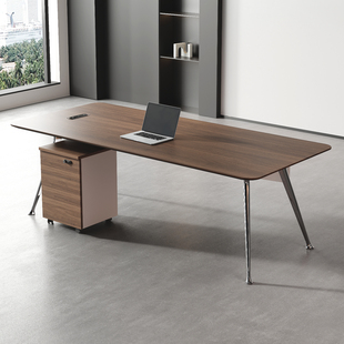 小空间老板桌小型办公室全套家具女士轻奢高级感2025新款高端年轻