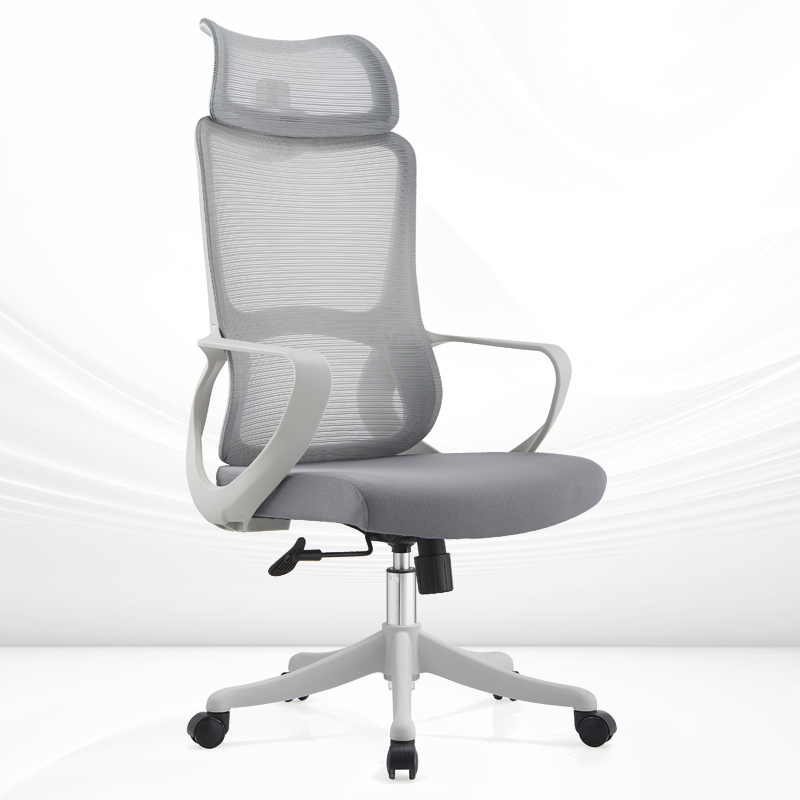 商务款人体工学老板椅舒适透气大气网布会议椅员工电脑椅办公转椅