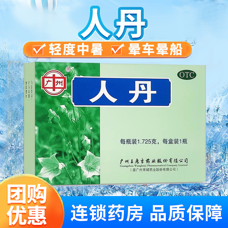 【广州】人丹1.725g*1瓶/盒