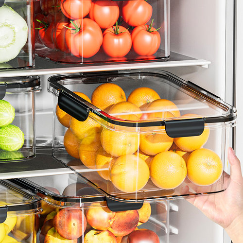 冰箱收纳盒食品级厨房透明