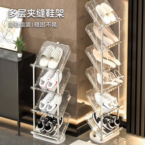 简易鞋架家用入户门后小型多层