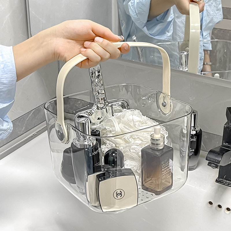 透明洗澡篮家用洗漱用品收纳筐