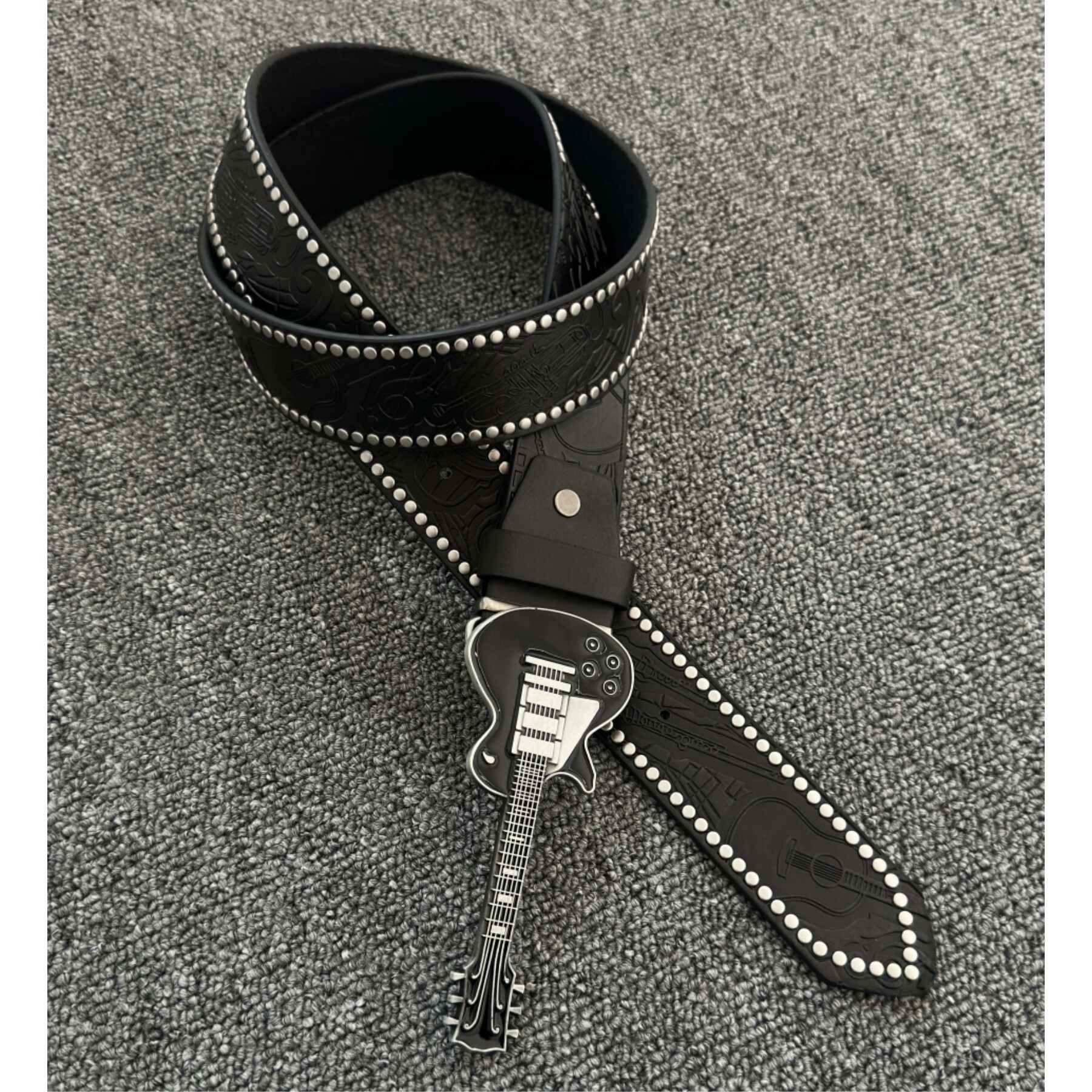ironworks电吉他重工铆钉腰带中古美式cleanfit穿搭配饰男女皮带