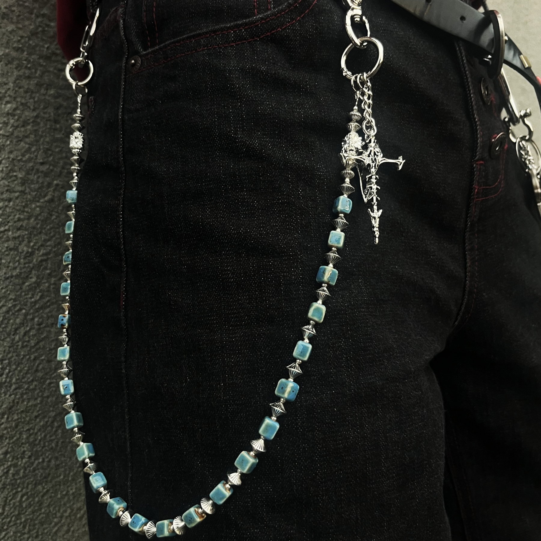 ironworks新款手作裤链设计感原创穿搭配饰小众腰间挂饰包包挂件