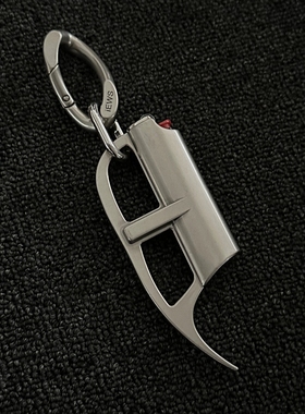 ironworks原创金属火机套古银ro风中古朋克穿搭配件质感钥匙挂扣