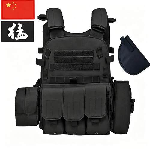 儿童战术背心带枪包作战马甲男孩特种兵装备真人CS对战吃鸡三级甲