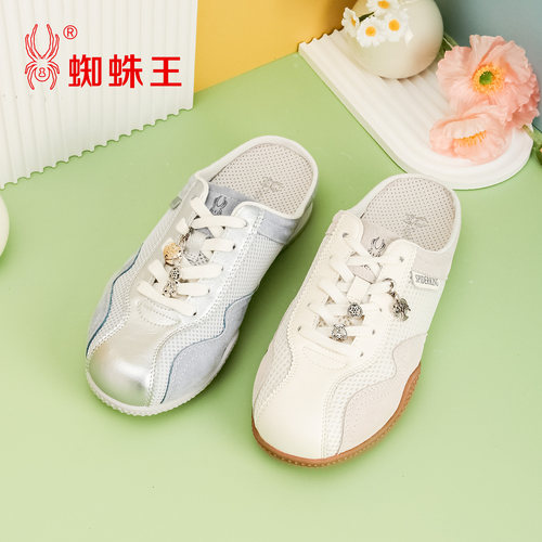 蜘蛛王女包头半拖德训鞋夏季新款