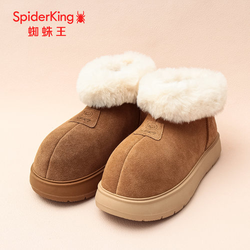 蜘蛛王加绒女雪地靴冬季新款