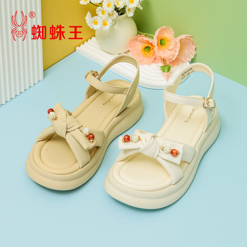 蜘蛛王休闲厚底女凉鞋夏季新款