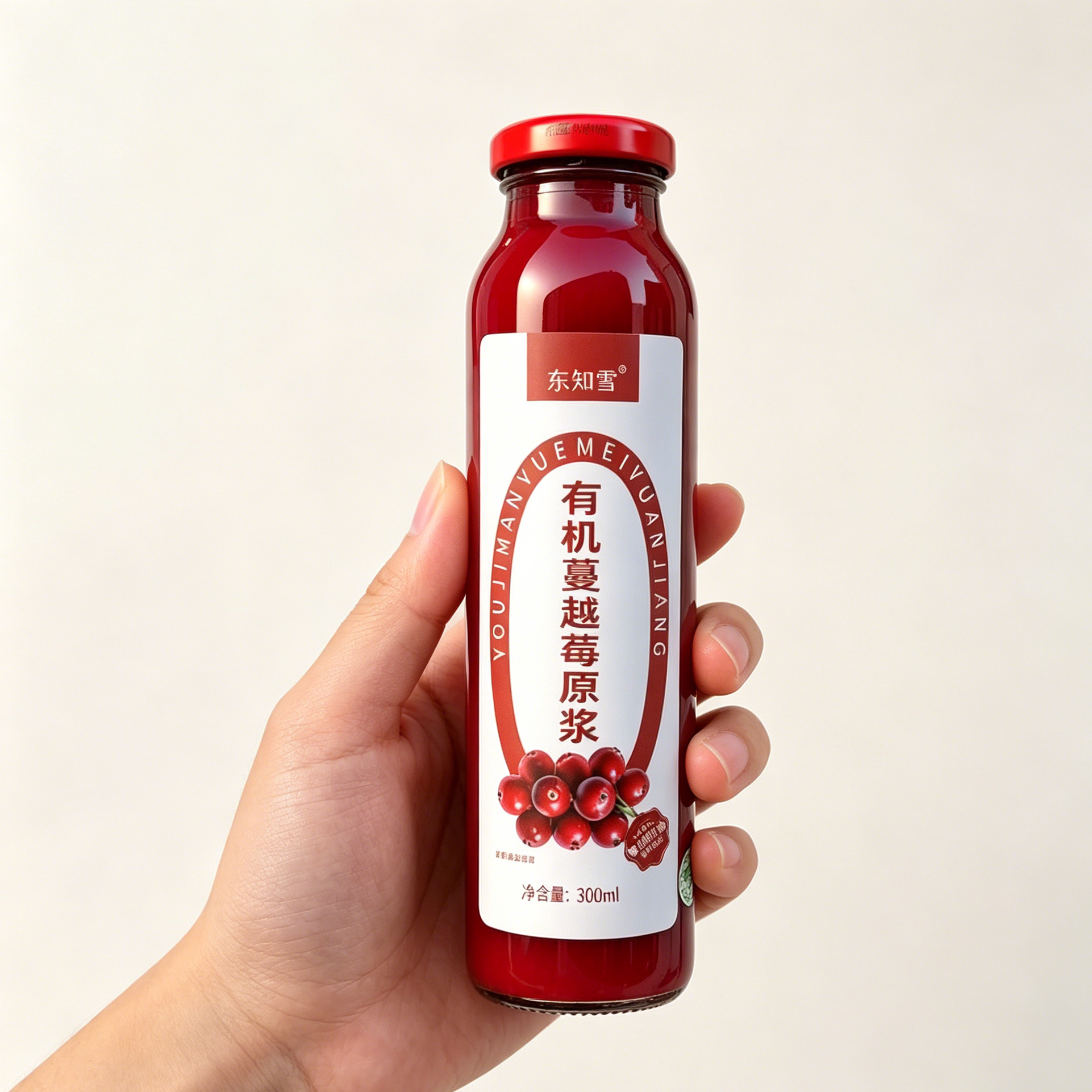 有机蔓越莓原浆100%原液正品黑龙江小兴安岭野生