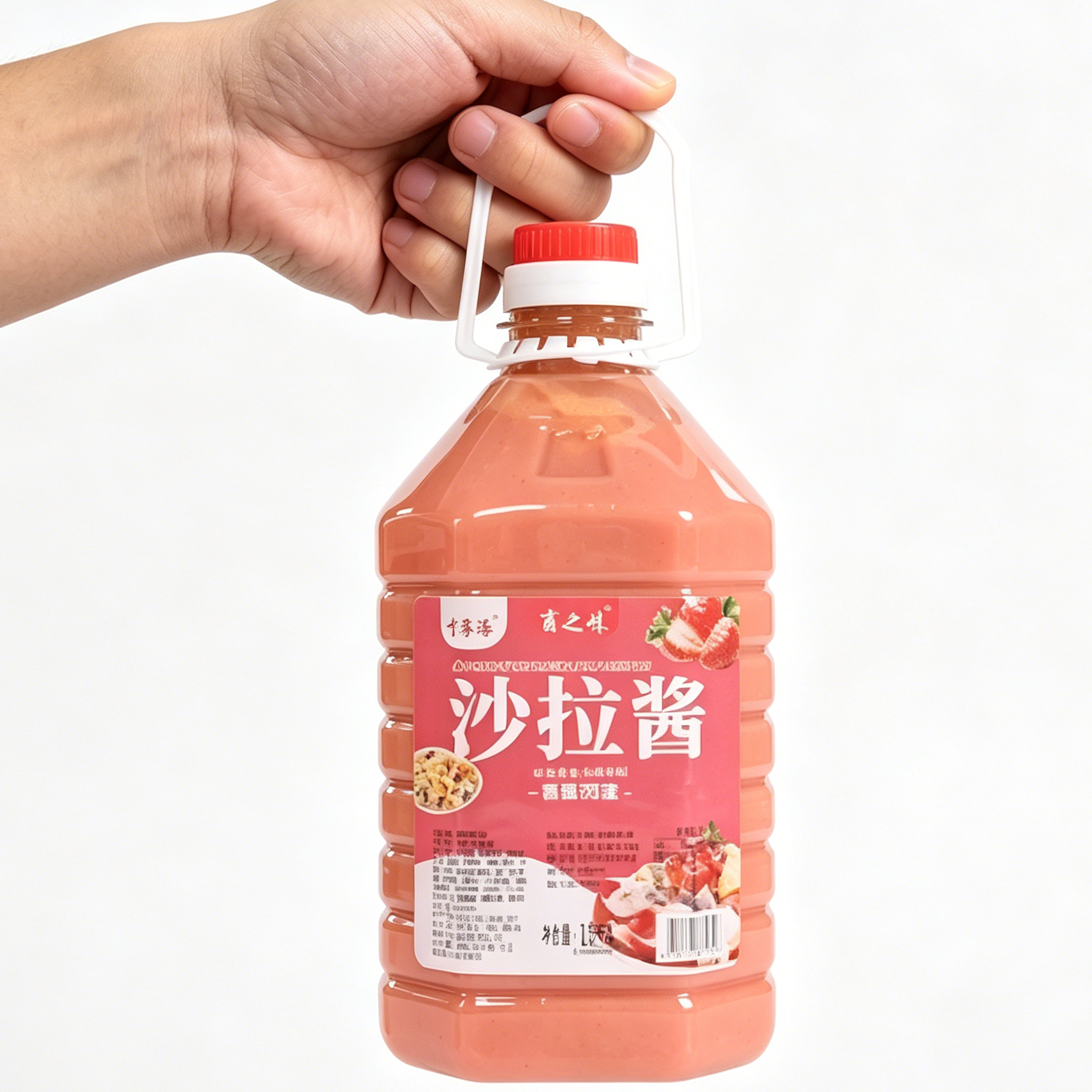 雪洛洛草莓沙拉酱三明治夹心淋酱蛋黄沙拉汉堡炸鸡正宗袋装