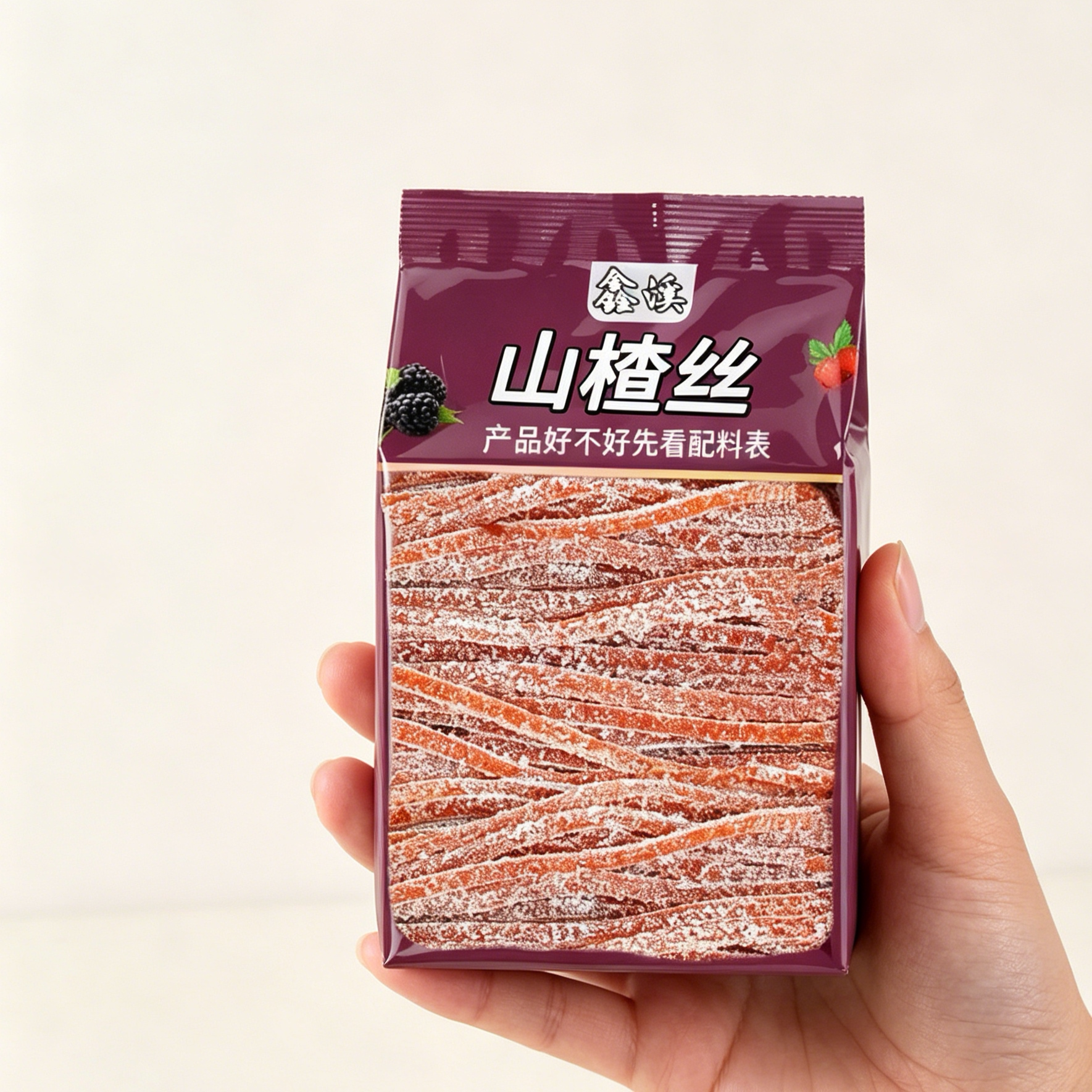 鑫溪雪花山楂条山楂丝山东特产山楂雪花条山楂制品组合零食蜜饯