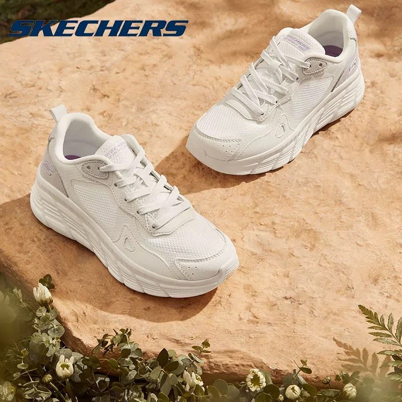 Skechers斯凯奇网面厚底跑鞋女简约透气舒适休闲鞋软底减震跑步鞋,运动鞋new,运动休闲鞋,淘宝优惠券,粉丝福利购,淘宝优惠卷