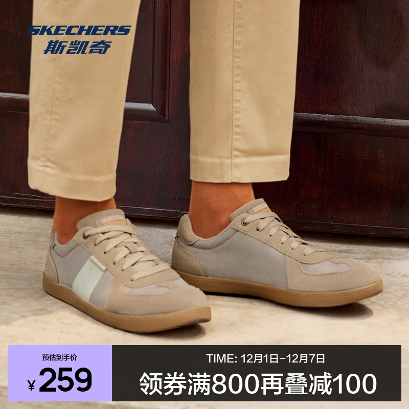 Skechers斯凯奇男鞋官网正品休闲鞋透气板鞋经典复古德训鞋小白鞋 - 封面