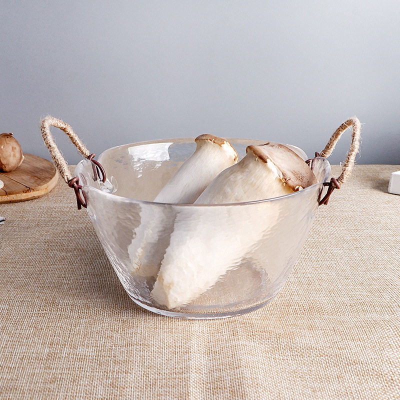 水果盘轻奢风玻璃盘子现代客厅家用茶几干果盘糖果零食盘瓜子果篮