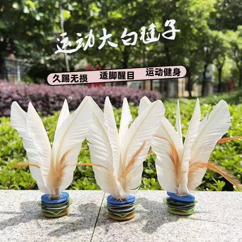 毽子运动专用毽球踢毽子键子耐踢成人比赛儿童小学生大白腱健键球
