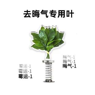 去晦气柚子叶弹簧摇摇乐办公室摆件个性创意亚克力桌面电动车摆件