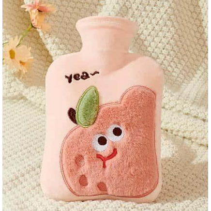 热水袋注水可爱毛绒暖脚大号暖手宝腰热敷暖水袋敷肚子小号灌水式