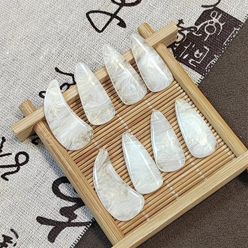 古筝指甲成人儿童专业级高分子双面弧古筝义甲胶带彩色送收纳盒