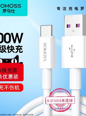 罗马仕Typec数据线100Wmicro线