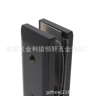 实心304 游泳池落地玻璃夹楼梯配件无框玻璃免开孔地夹厂家供应