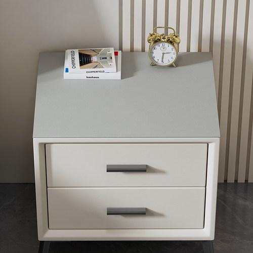 奉锦阁纯色皮革防水防油床头柜垫