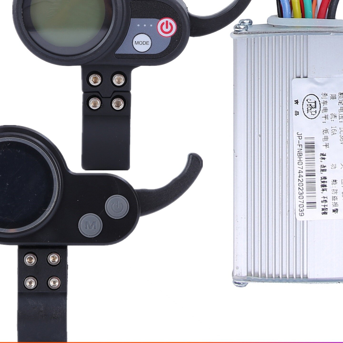 吉品电动滑板车36V-60V液晶智能仪表指拨二合一 彩屏圆表控制器