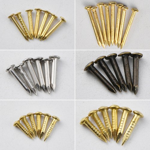 粗度1.5mm/1.15mm镀铜迷你小铁钉圆头钉装饰钉家具铁钉黄铜小铜钉