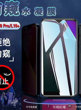 昌想 适用TCL10L防窥水凝膜tcl10se手机膜4187U保护隐私10Pro磨砂10plus防指纹T790Y贴T766A软T799B全屏T782H