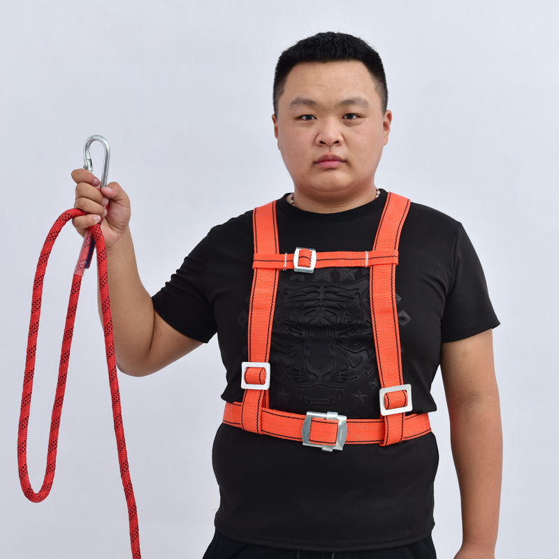 欧式安全带国标五点式安全带全身式安全带U高空耐磨安全绳
