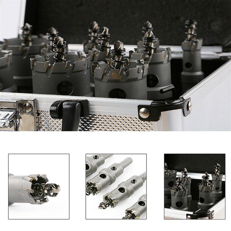 高档合金开孔器套装 不锈钢钢板铁板金属铜铝扩孔器打孔钻头包邮,搬运/仓储/物流设备,机械式停车设备（立体停车库）,淘宝优惠券,粉丝福利购,淘宝优惠卷