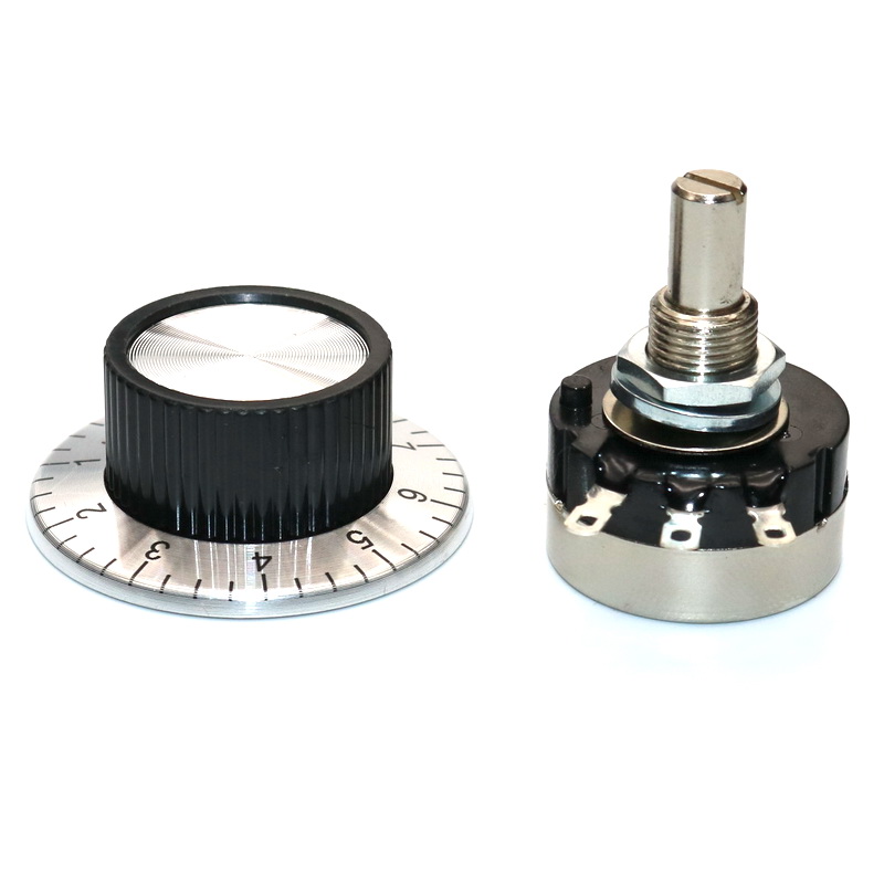 工控/变频器/电机调速调压电位器0-10V/4-20MA外接电位器配帽