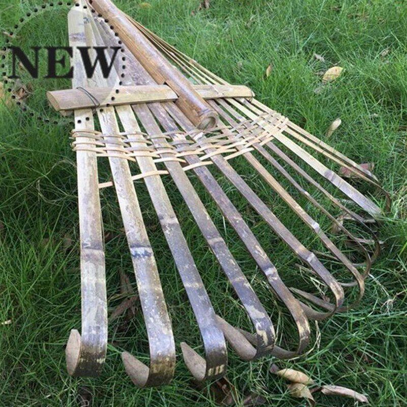 农用道具竹耙搂草耙大耙子垃A圾耙子竹扒子园艺工具耙表演耙
