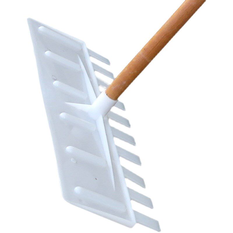 10齿农用耙子园林工具搂耙花草播种松土耙 塑料草耙子大号 晒粮食