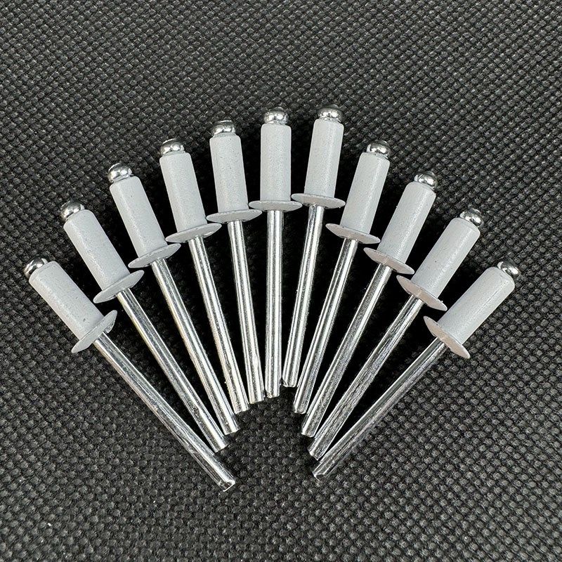 白色拉铆钉彩色铝制抽芯铆钉箱包门窗装潢钉子