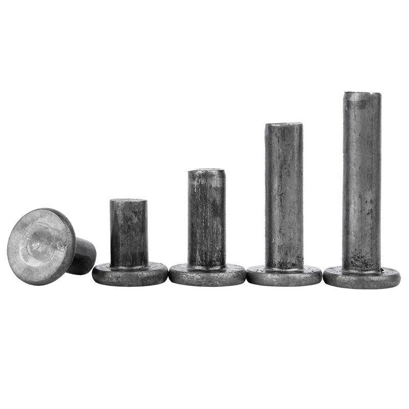 铁本色平头铆钉GB109敲击式实心铆钉平圆头柳钉M2M3M4M5M6M8M10