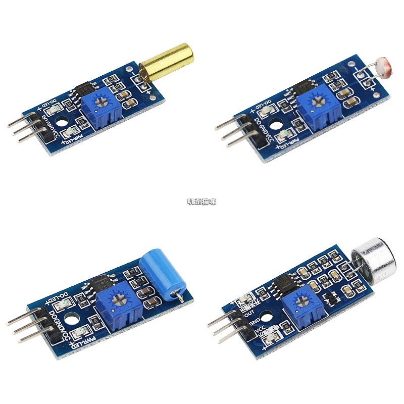 UNO R3/2560超声波火焰雨滴土壤倾斜震动16件传感器入门学习套件
