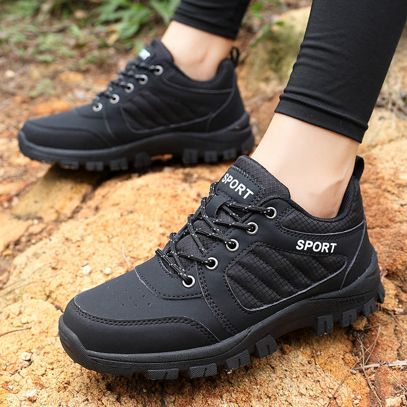 外贸女鞋登山鞋大码户外运动休闲徒步鞋女士防滑耐磨妈妈健步鞋子