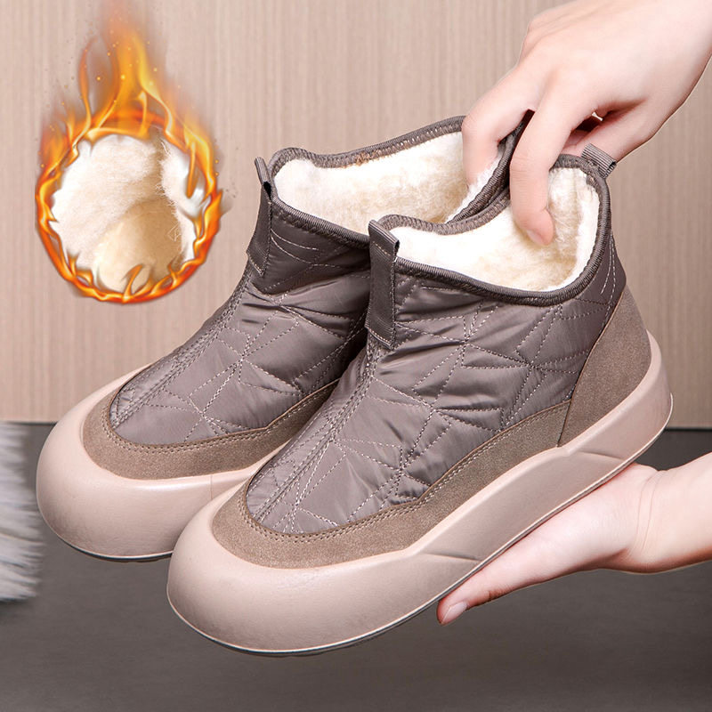 雪地靴女款2024年新款棉鞋冬季加绒加厚大棉靴厚底防水东北保暖靴